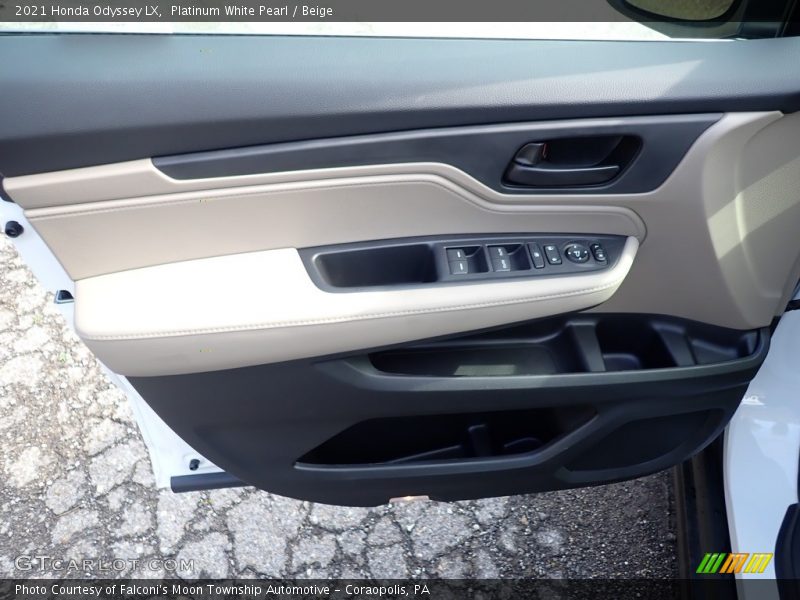 Platinum White Pearl / Beige 2021 Honda Odyssey LX