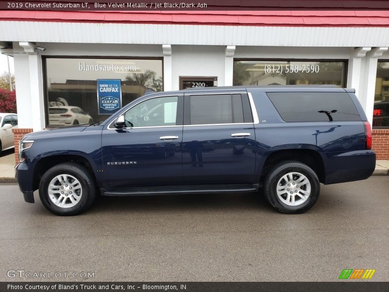 Blue Velvet Metallic / Jet Black/Dark Ash 2019 Chevrolet Suburban LT