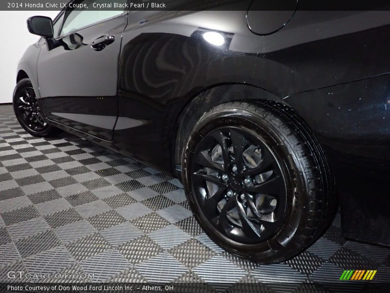 Crystal Black Pearl / Black 2014 Honda Civic LX Coupe