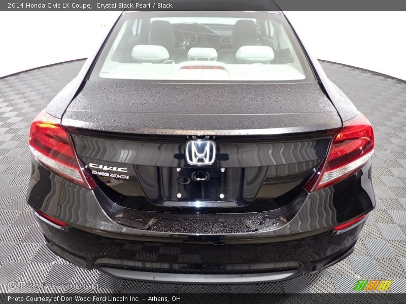 Crystal Black Pearl / Black 2014 Honda Civic LX Coupe