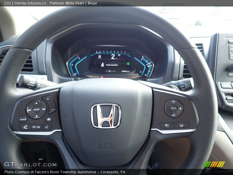 Platinum White Pearl / Beige 2021 Honda Odyssey LX