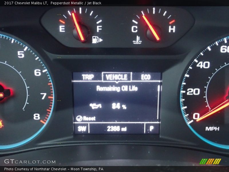 Pepperdust Metallic / Jet Black 2017 Chevrolet Malibu LT