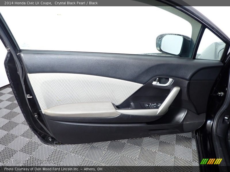 Crystal Black Pearl / Black 2014 Honda Civic LX Coupe