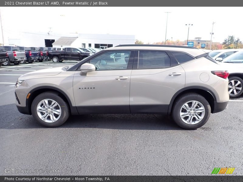 Pewter Metallic / Jet Black 2021 Chevrolet Blazer LT AWD