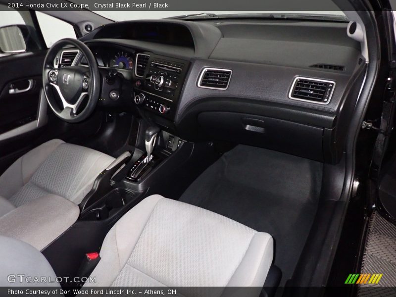 Crystal Black Pearl / Black 2014 Honda Civic LX Coupe