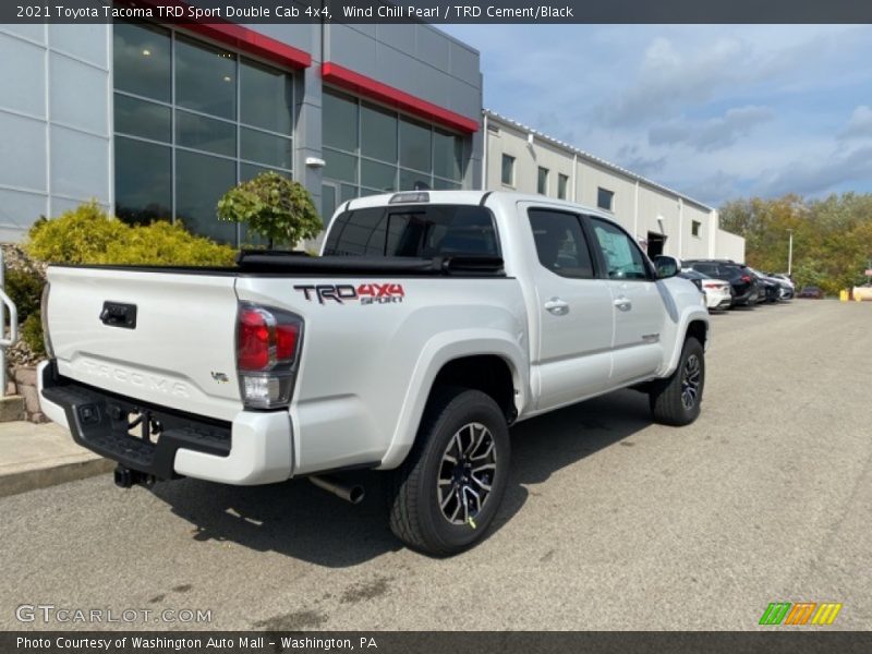 Wind Chill Pearl / TRD Cement/Black 2021 Toyota Tacoma TRD Sport Double Cab 4x4
