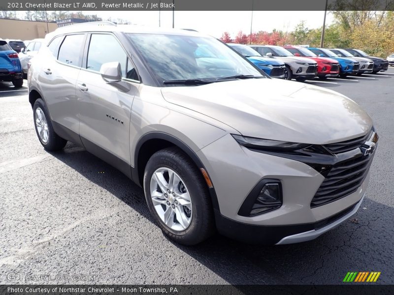 Pewter Metallic / Jet Black 2021 Chevrolet Blazer LT AWD