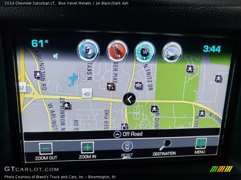 Blue Velvet Metallic / Jet Black/Dark Ash 2019 Chevrolet Suburban LT