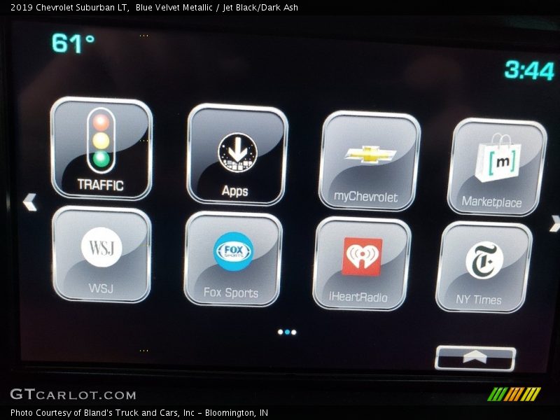 Blue Velvet Metallic / Jet Black/Dark Ash 2019 Chevrolet Suburban LT