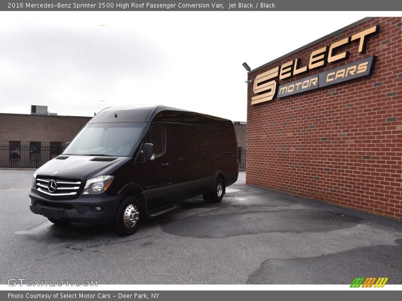 Jet Black / Black 2016 Mercedes-Benz Sprinter 3500 High Roof Passenger Conversion Van