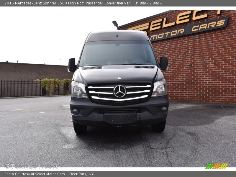 Jet Black / Black 2016 Mercedes-Benz Sprinter 3500 High Roof Passenger Conversion Van