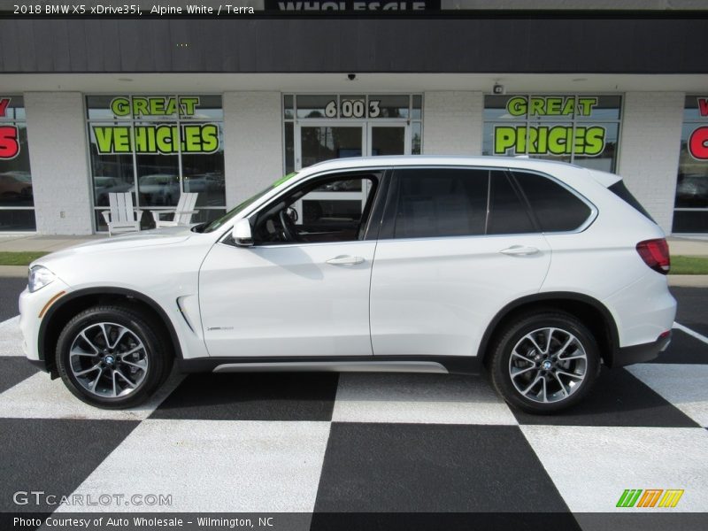 Alpine White / Terra 2018 BMW X5 xDrive35i