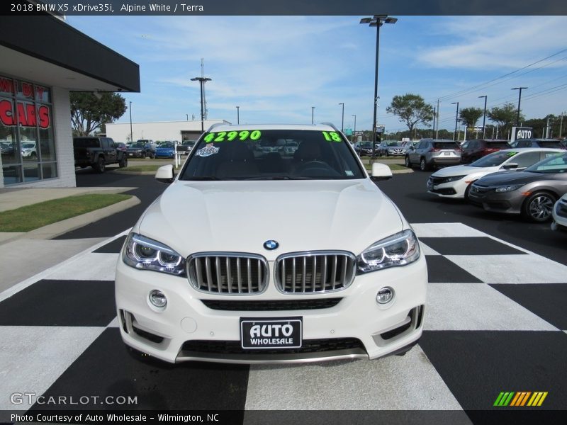Alpine White / Terra 2018 BMW X5 xDrive35i