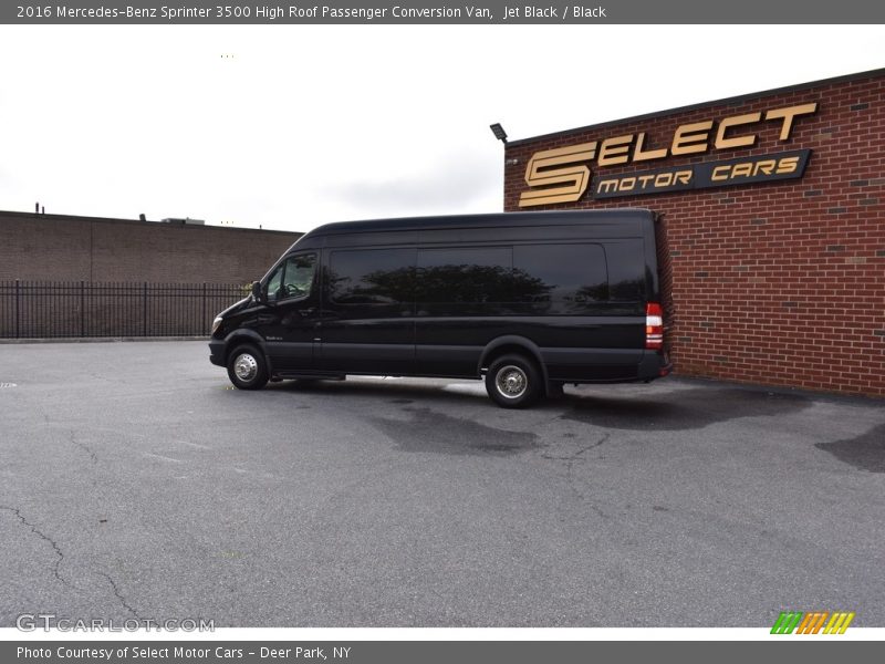 Jet Black / Black 2016 Mercedes-Benz Sprinter 3500 High Roof Passenger Conversion Van