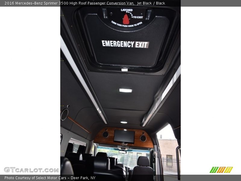 Jet Black / Black 2016 Mercedes-Benz Sprinter 3500 High Roof Passenger Conversion Van