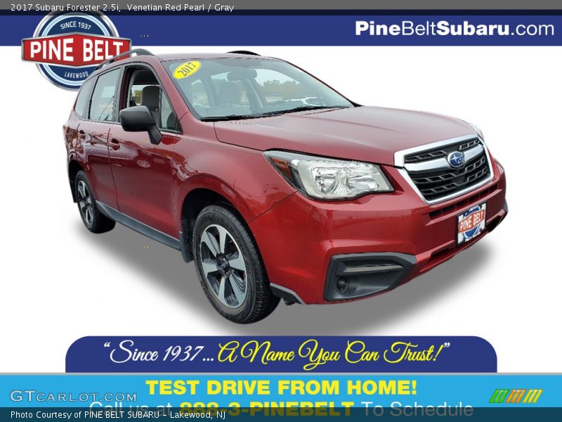 Venetian Red Pearl / Gray 2017 Subaru Forester 2.5i