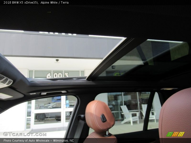 Alpine White / Terra 2018 BMW X5 xDrive35i