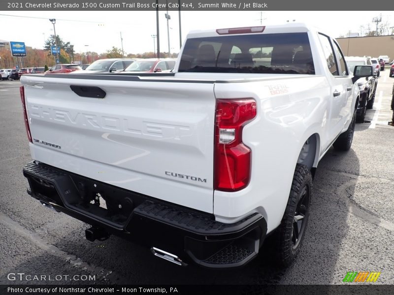 Summit White / Jet Black 2021 Chevrolet Silverado 1500 Custom Trail Boss Crew Cab 4x4