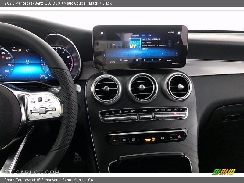Controls of 2021 GLC 300 4Matic Coupe