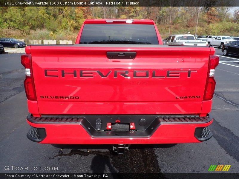 Red Hot / Jet Black 2021 Chevrolet Silverado 1500 Custom Double Cab 4x4
