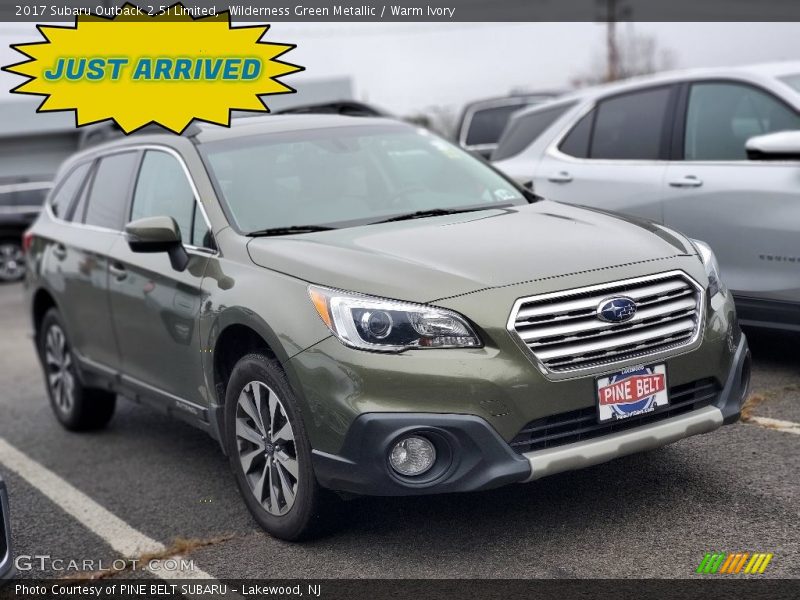 Wilderness Green Metallic / Warm Ivory 2017 Subaru Outback 2.5i Limited