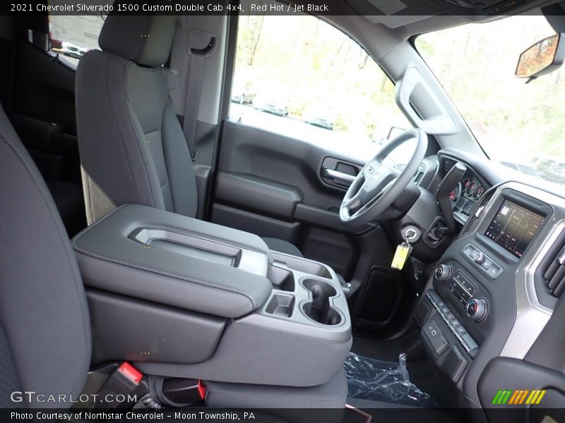 Red Hot / Jet Black 2021 Chevrolet Silverado 1500 Custom Double Cab 4x4