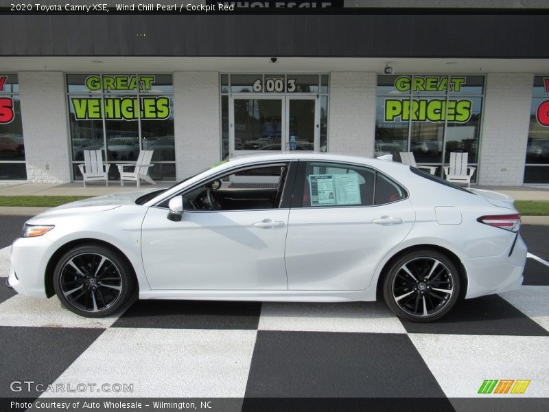 Wind Chill Pearl / Cockpit Red 2020 Toyota Camry XSE