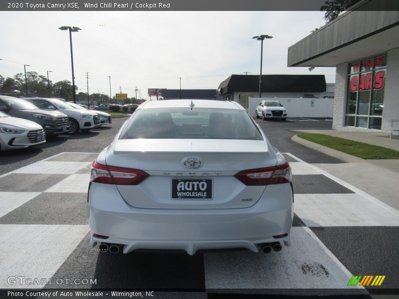 Wind Chill Pearl / Cockpit Red 2020 Toyota Camry XSE