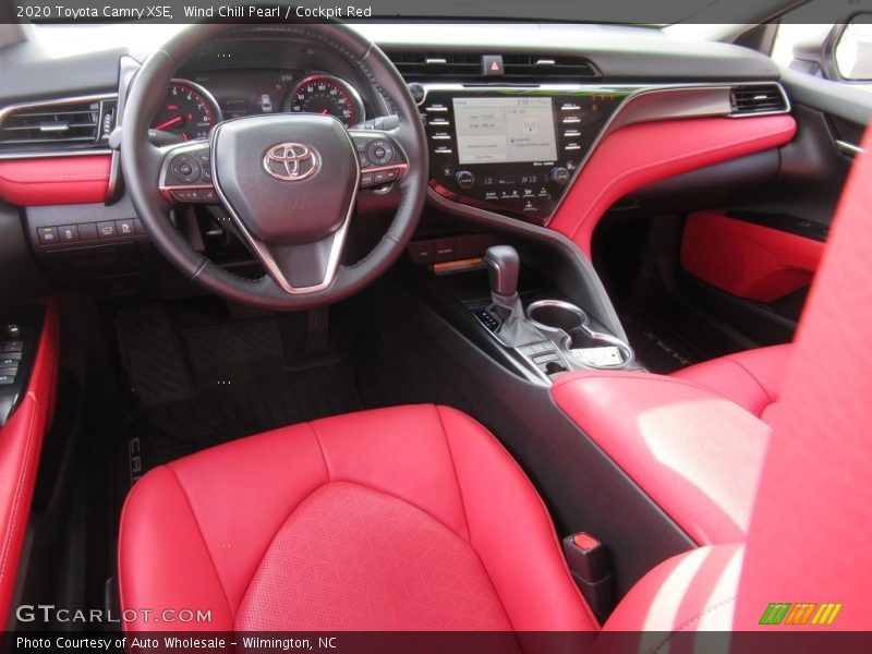  2020 Camry XSE Cockpit Red Interior