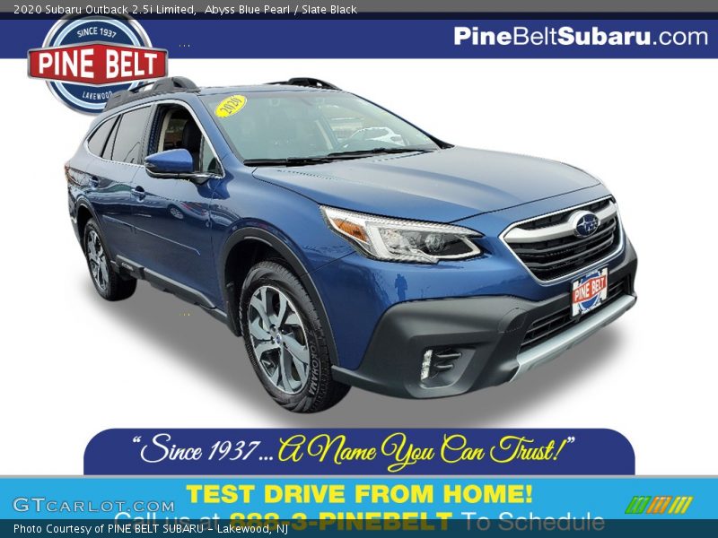 Abyss Blue Pearl / Slate Black 2020 Subaru Outback 2.5i Limited