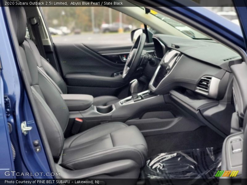 Front Seat of 2020 Outback 2.5i Limited