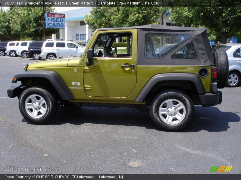 Rescue Green Metallic / Dark Slate Gray/Medium Slate Gray 2007 Jeep Wrangler X 4x4