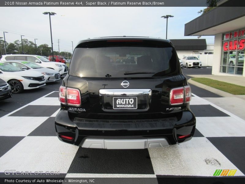 Super Black / Platinum Reserve Black/Brown 2018 Nissan Armada Platinum Reserve 4x4