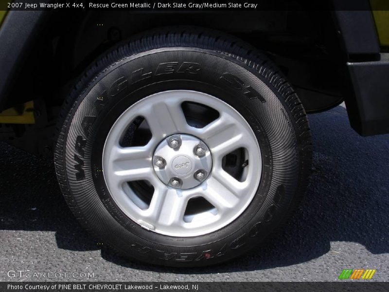 Rescue Green Metallic / Dark Slate Gray/Medium Slate Gray 2007 Jeep Wrangler X 4x4