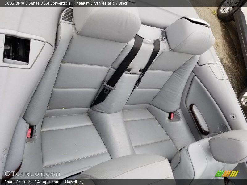 Rear Seat of 2003 3 Series 325i Convertible