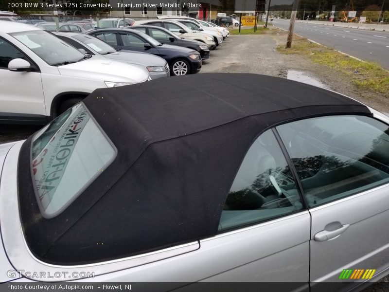 Titanium Silver Metallic / Black 2003 BMW 3 Series 325i Convertible