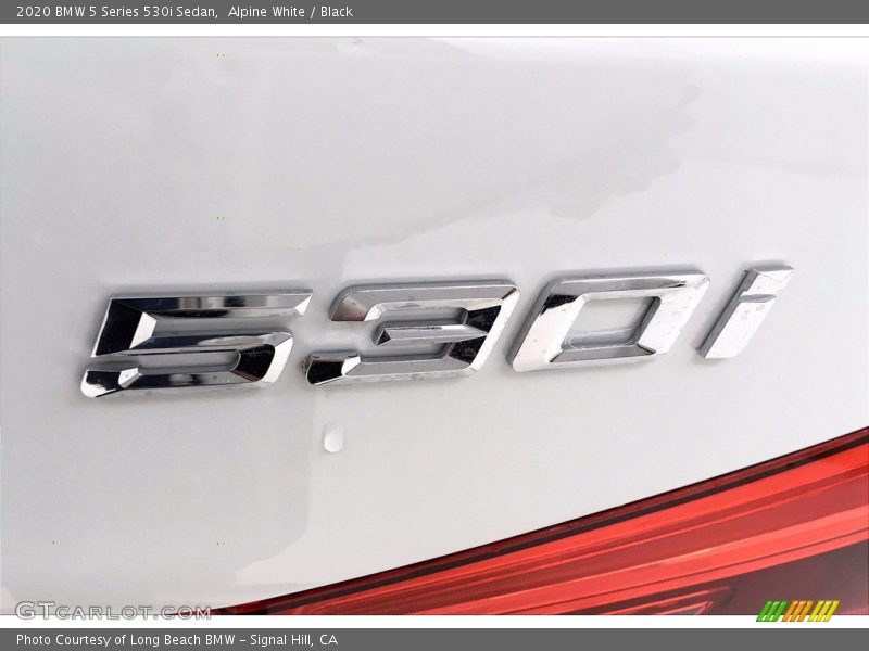 Alpine White / Black 2020 BMW 5 Series 530i Sedan