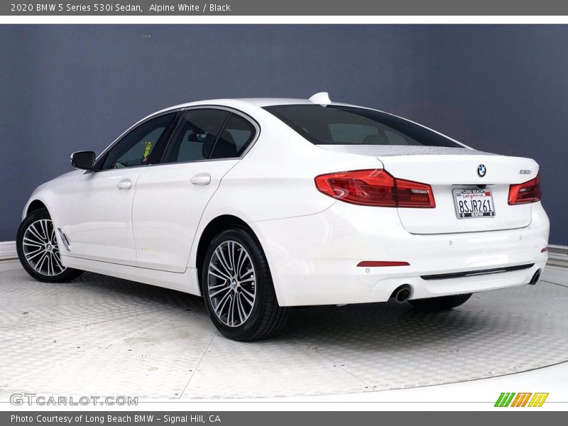 Alpine White / Black 2020 BMW 5 Series 530i Sedan