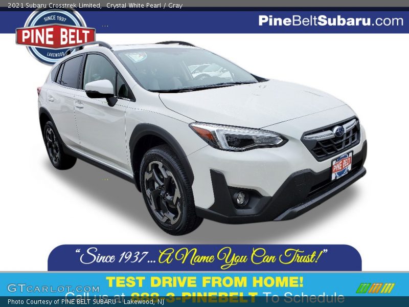 Crystal White Pearl / Gray 2021 Subaru Crosstrek Limited