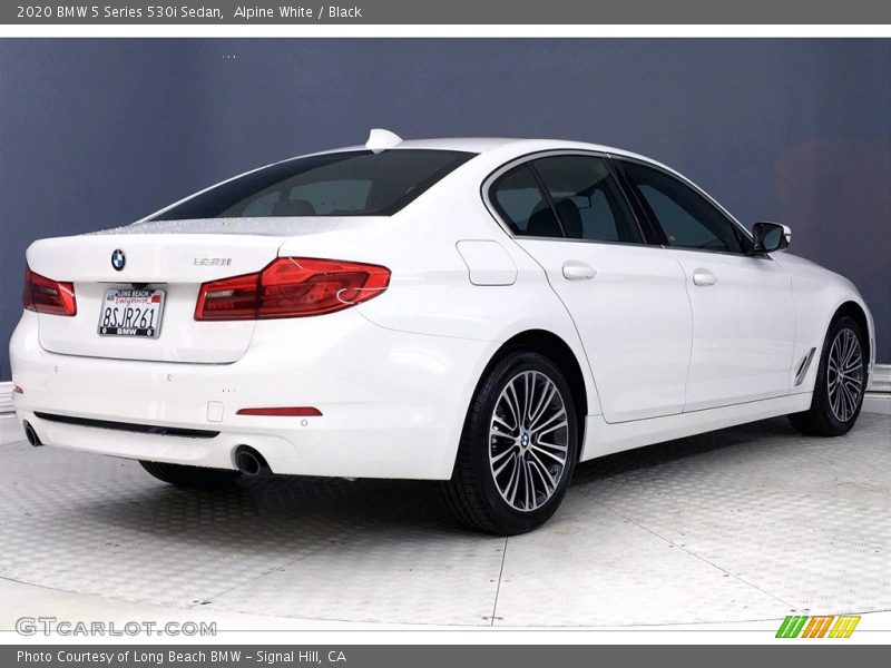 Alpine White / Black 2020 BMW 5 Series 530i Sedan