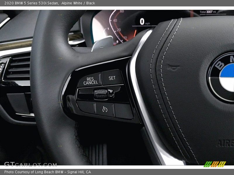 Alpine White / Black 2020 BMW 5 Series 530i Sedan