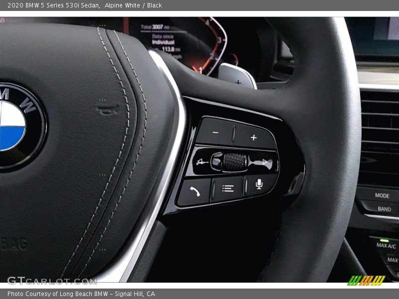 Alpine White / Black 2020 BMW 5 Series 530i Sedan