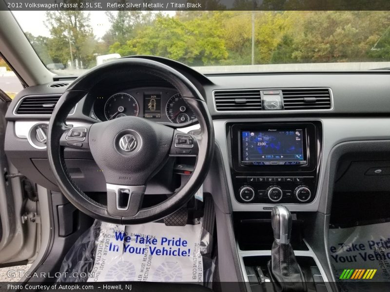 Reflex Silver Metallic / Titan Black 2012 Volkswagen Passat 2.5L SE