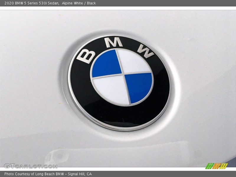 Alpine White / Black 2020 BMW 5 Series 530i Sedan