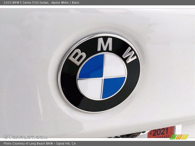 Alpine White / Black 2020 BMW 5 Series 530i Sedan