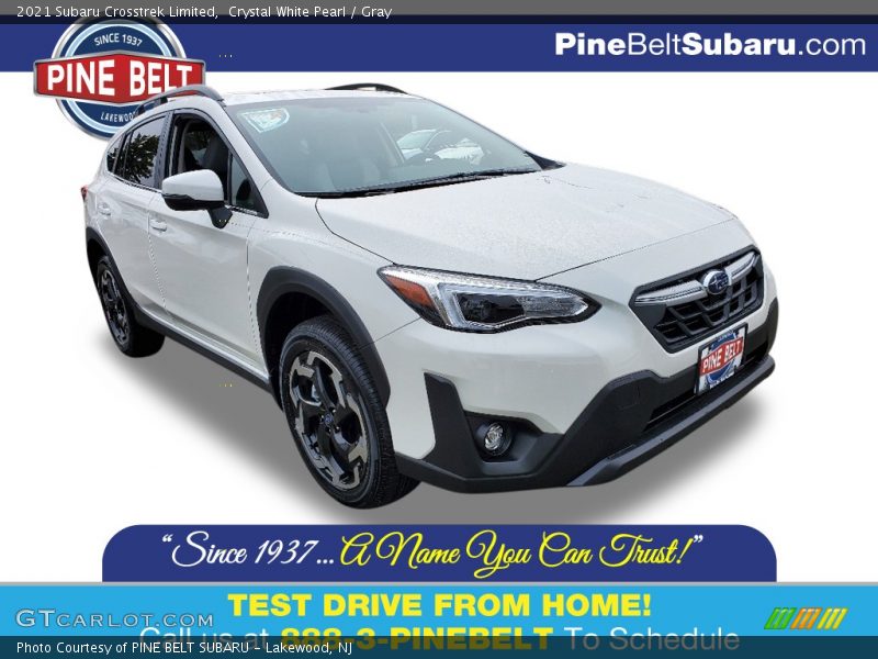 Crystal White Pearl / Gray 2021 Subaru Crosstrek Limited