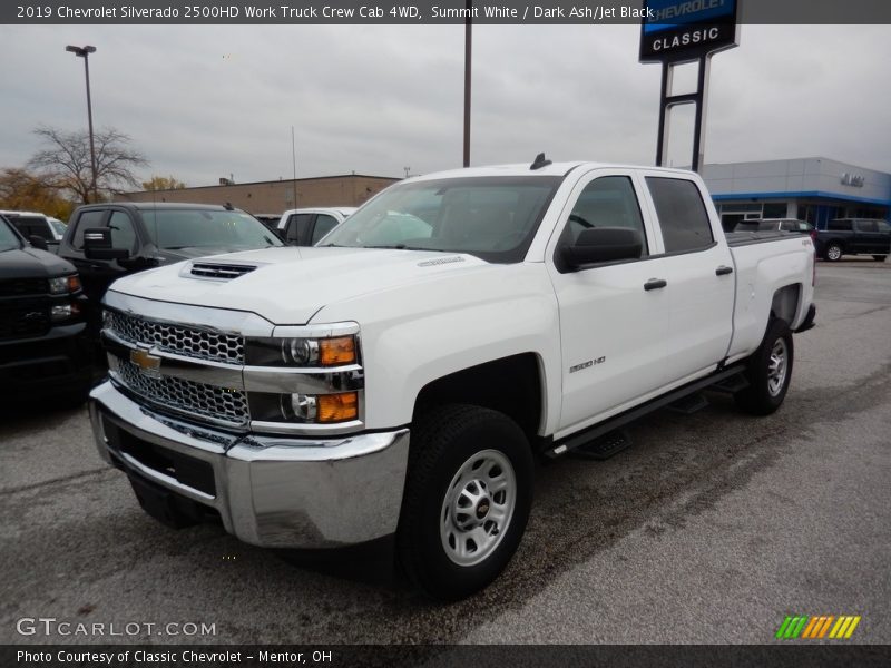 Summit White / Dark Ash/Jet Black 2019 Chevrolet Silverado 2500HD Work Truck Crew Cab 4WD