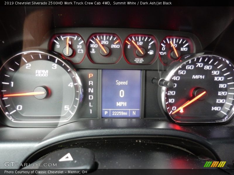 Summit White / Dark Ash/Jet Black 2019 Chevrolet Silverado 2500HD Work Truck Crew Cab 4WD