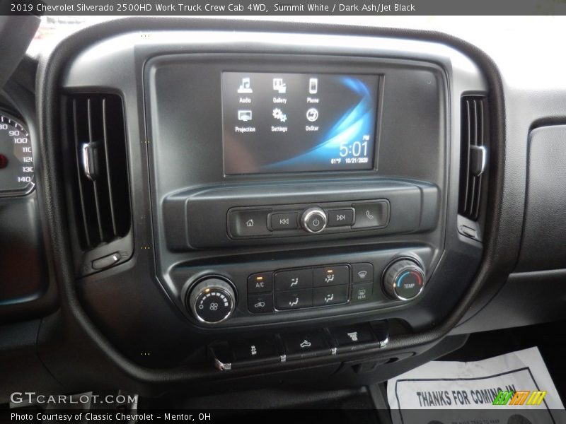 Summit White / Dark Ash/Jet Black 2019 Chevrolet Silverado 2500HD Work Truck Crew Cab 4WD