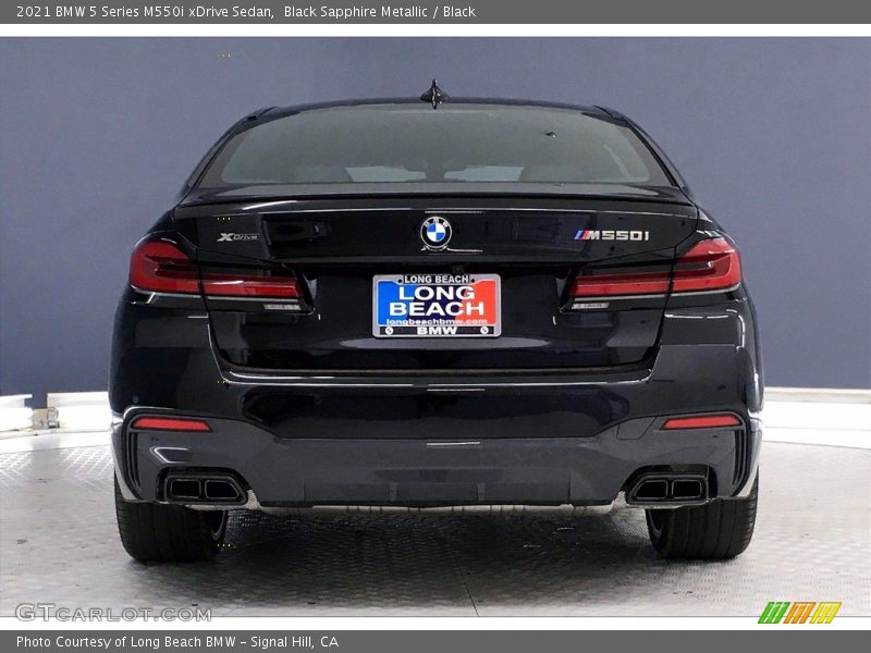 Black Sapphire Metallic / Black 2021 BMW 5 Series M550i xDrive Sedan